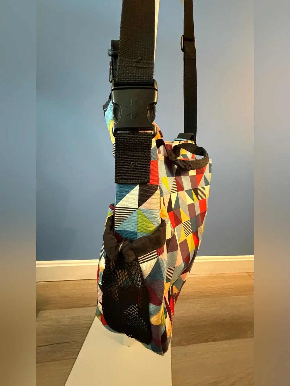 Skip Hop Duo Signature Prism Multicolor Geometric Crossbody Diaper Bag
